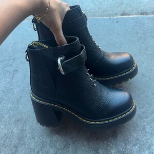 Dr. Martens Black Heeled Boots